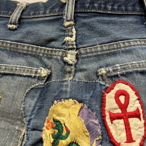 Levi's VTG Jeans 517 Big E Orange Tab Patches Bootcut 1969-1971 Talon Zip 32x34 - Picture 12 of 16